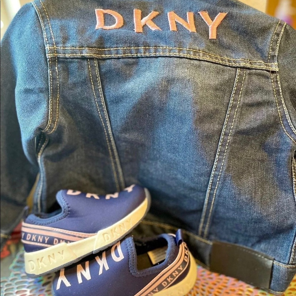 Jean coat 2t with size 6c sneakers to match